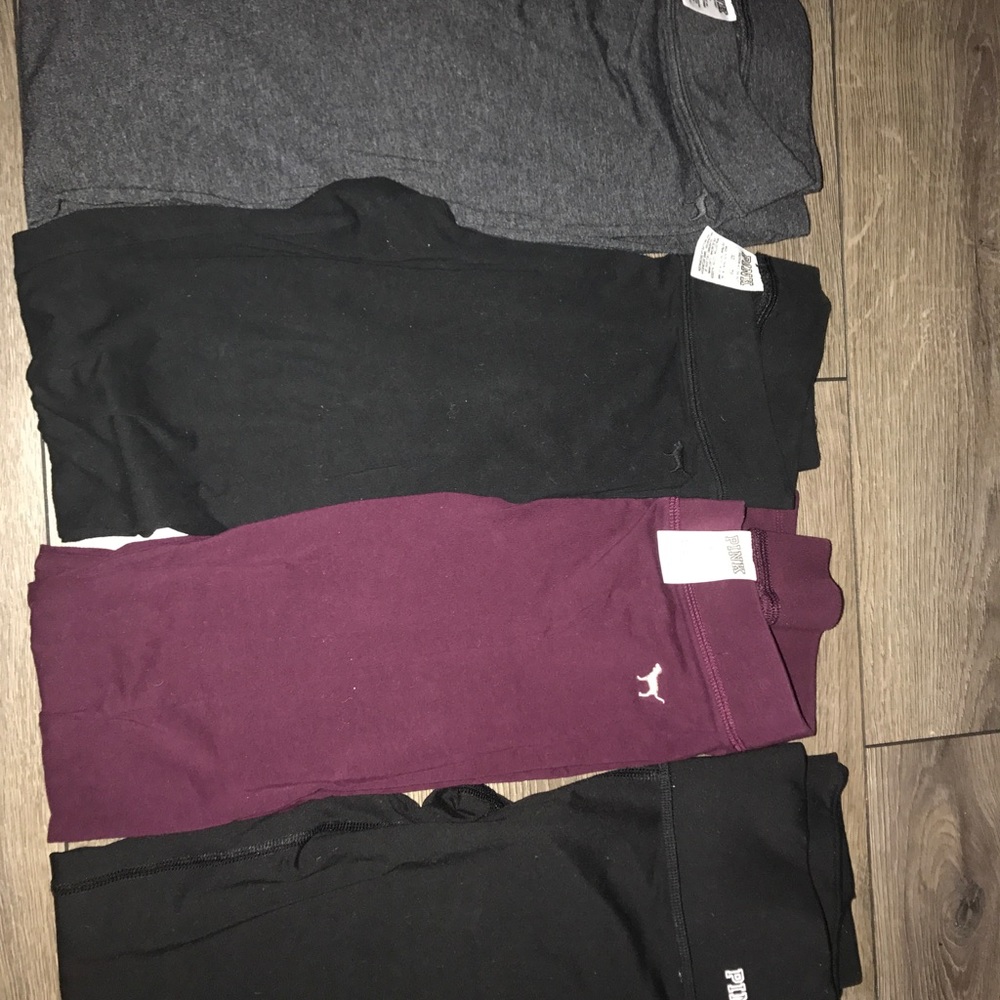 4 Pair PINK Leggings XS